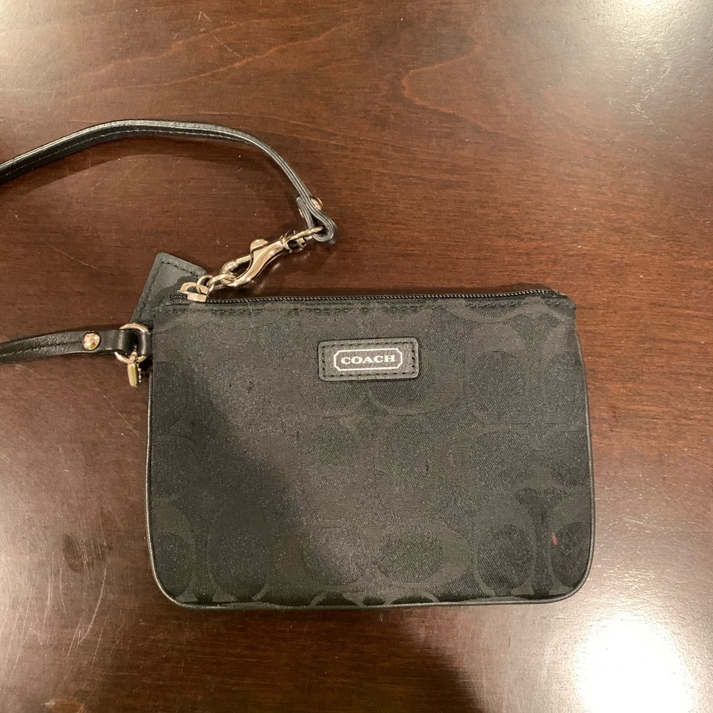Black Coach wristlet